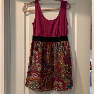 Xhilaration Dress - Floral Burgundy